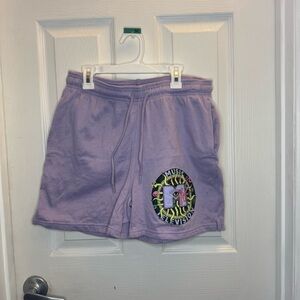 Purple Graphic Women's Shorts